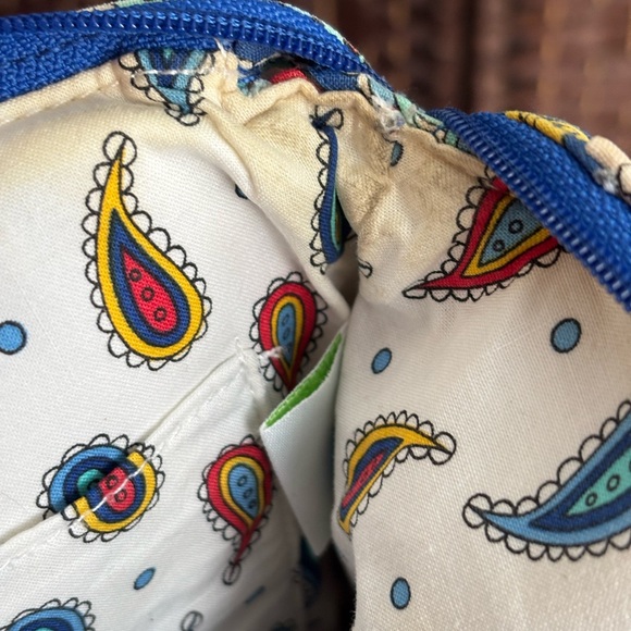 Vera Bradley Colorful Marina Paisley Crossbody Bag Purse Quilted 12x9 Maximalist - Picture 14 of 14